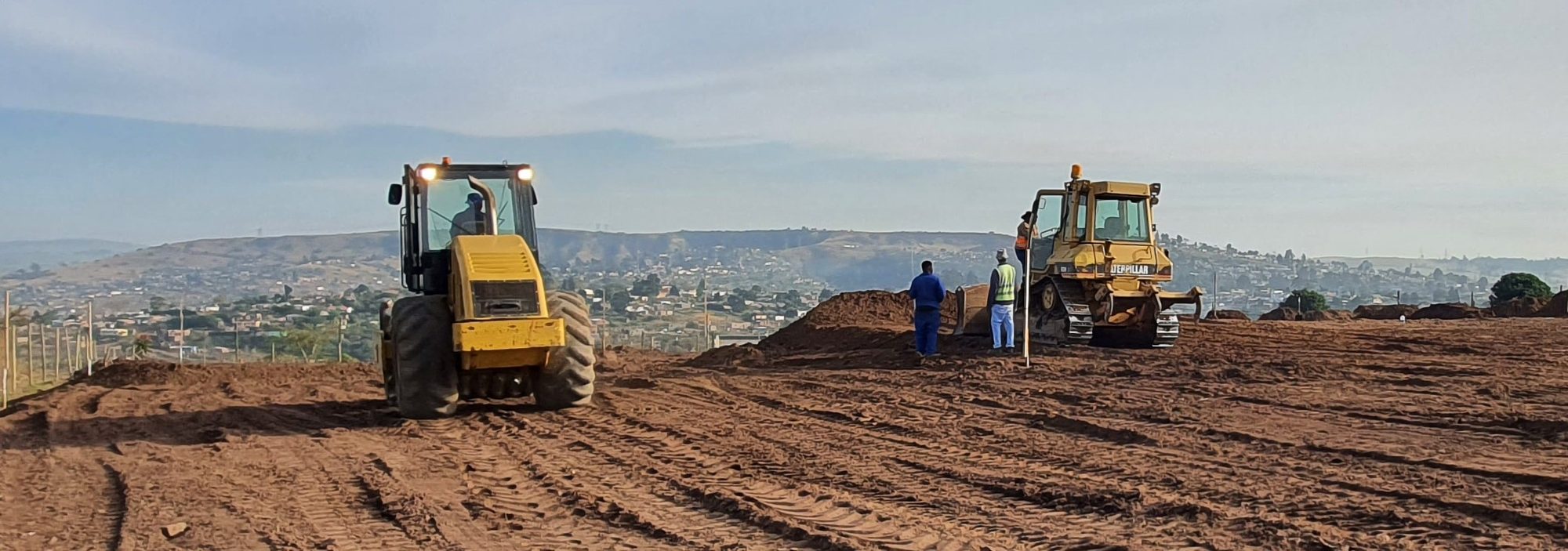 Roller on site